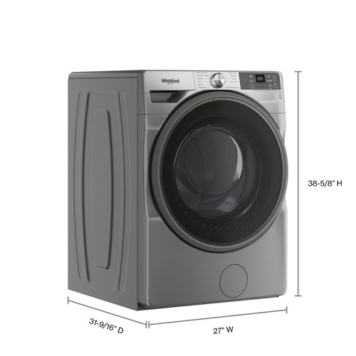 Whirlpool 5.2 Cu. Ft. High Efficiency Front Load Steam Washer - Radiant Silver