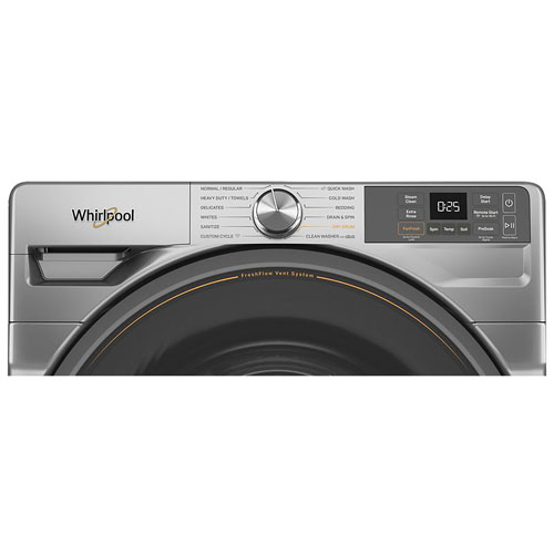 Whirlpool 5.2 Cu. Ft. High Efficiency Front Load Steam Washer - Radiant Silver