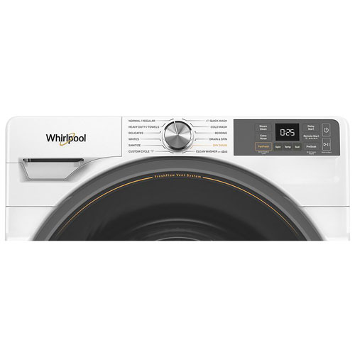 Whirlpool 5.2 Cu. Ft. High Efficiency Front Load Steam Washer - White