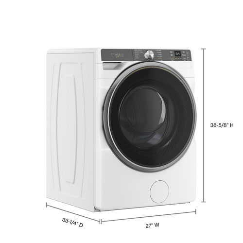 Whirlpool 5.8 Cu. Ft. High Efficiency Front Load Steam Washer - White