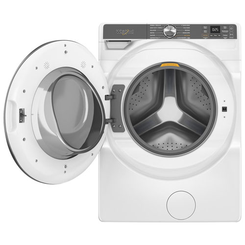 Laveuse à chargement frontal haute efficacité de 5,8 pi³ de Whirlpool (WFW6720RW) - Blanc