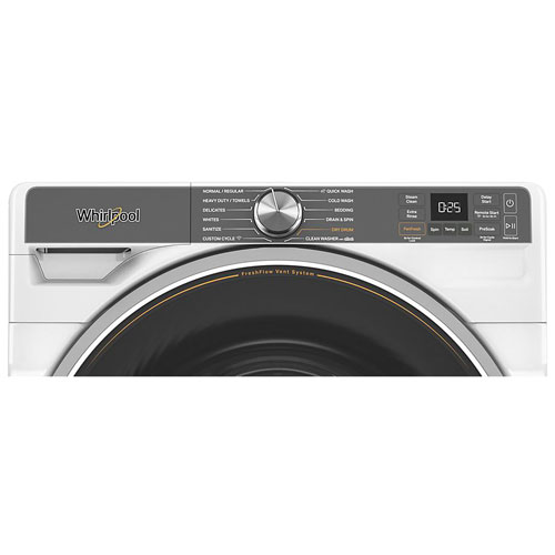 Whirlpool 5.8 Cu. Ft. High Efficiency Front Load Steam Washer - White