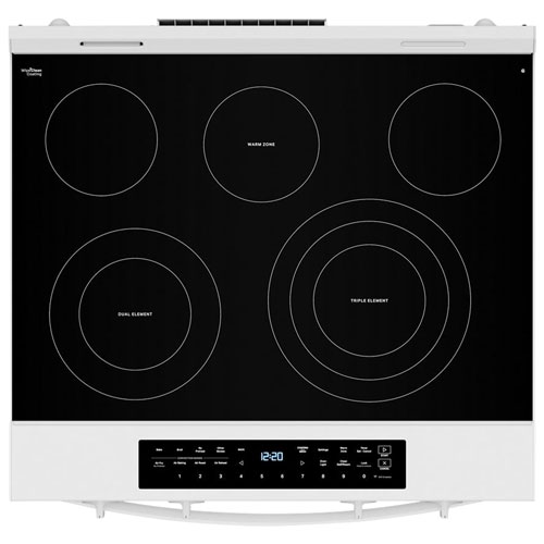 Whirlpool 31" 5.3 Cu. Ft. Self-Clean Slide-In Electric Air Fry Range - White