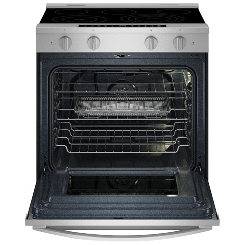Cuisinière électrique autonettoyante encastrable et friture à l'air chaud 5,3 pi³ 30 po de Whirlpool - Acier inoxydable résistant aux traces de doigts