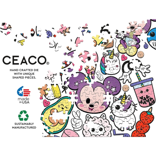 Ceaco - Disney - Too Cute Mickey Shaped - 500 Piece Jigsaw Puzzle