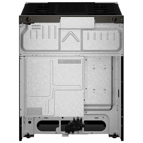 Whirlpool 30" 5.0 Cu. Ft. True Convection 5-Burner Slide-In Gas Air Fry Range - Black-on-Stainless