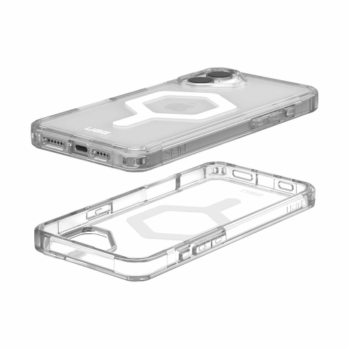 UAG – Étui robuste Plyo MagSafe | Conçu pour iPhone 16 Plus | Glace/Blanc