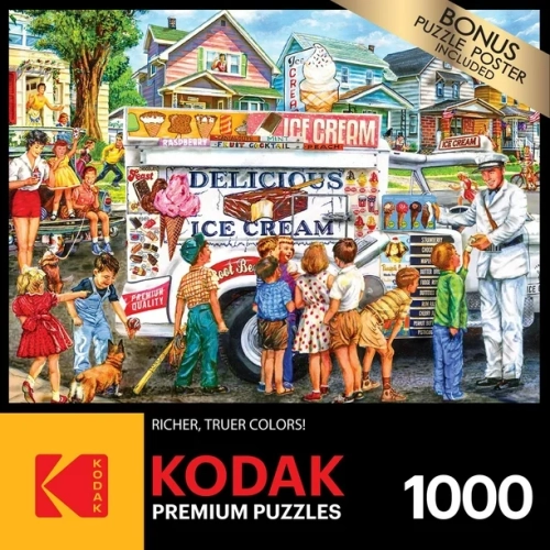 CRA-Z-ART  Kodak 1000-Piece Ice Cream Truck Day Adult Jigsaw Puzzle