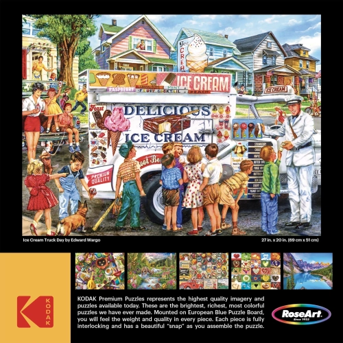Cra-Z-Art Kodak 1000-Piece Ice Cream Truck Day Adult Jigsaw Puzzle
