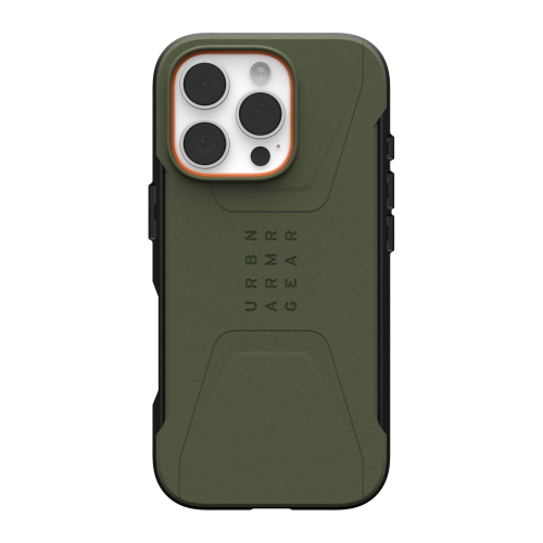 Étui rigide ajusté Civilian d'UAG pour iPhone 16 Pro - Vert