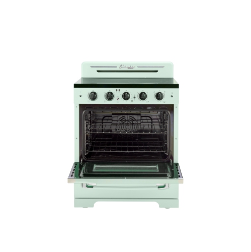 Unique Appliances Classic Retro 30-inch 3.9 cu. ft. Retro Electric Range with Convection Oven in Summer Mint Green