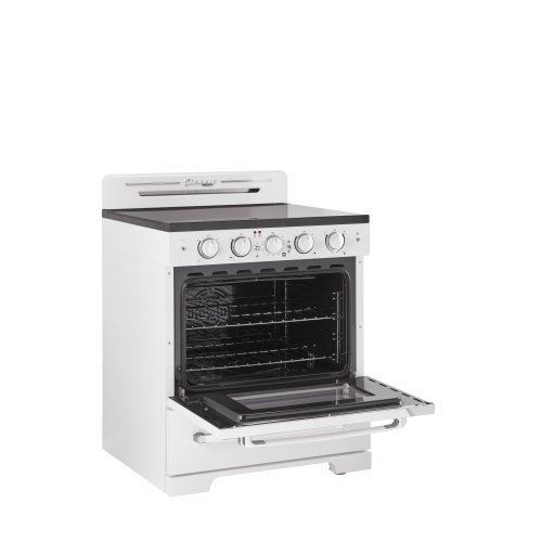Unique Appliances Classic Retro 30-inch 3.9 cu. ft. Retro Electric Range with Convection Oven in Marshmallow White