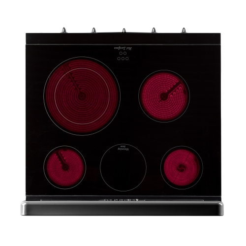 Unique Appliances Classic Retro 30-inch 3.9 cu. ft. Retro Electric Range with Convection Oven in Midnight Black