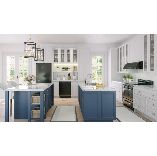 Unique Appliances Classic Retro 30-inch 3.9 cu. ft. Retro Electric Range with Convection Oven in Midnight Black