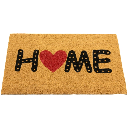 Natural Coir Home Heart Outdoor Doormat 18" x 30"