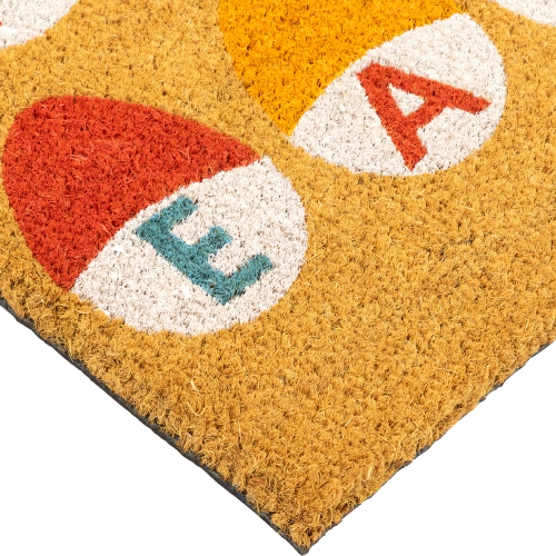 Natural Coir Happy Easter Egg Outdoor Doormat 18" x 30"