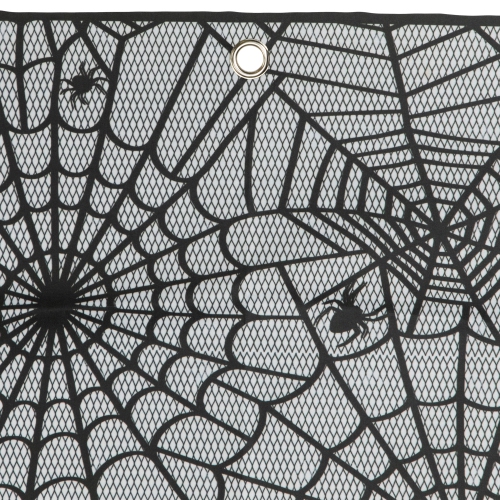 Spider Webs and Bats Halloween Valance Decoration - 5.25'