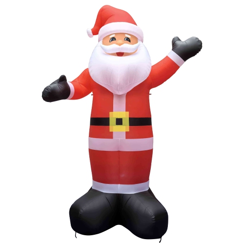 Lighted Inflatable Santa Claus Outdoor Commercial Christmas Decoration - 20'