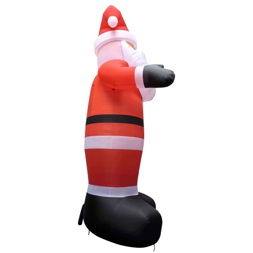 Lighted Inflatable Santa Claus Outdoor Commercial Christmas Decoration - 20'