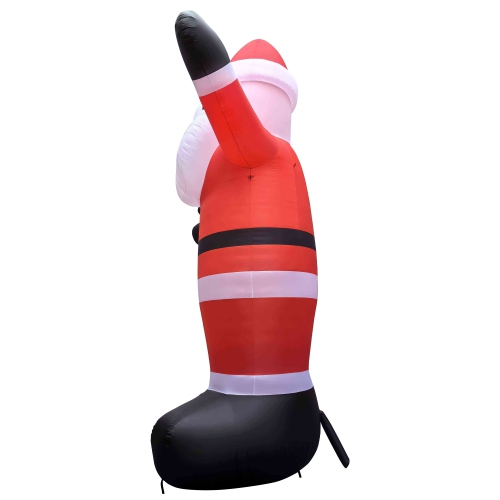 Lighted Inflatable Santa Claus Outdoor Commercial Christmas Decoration - 20'