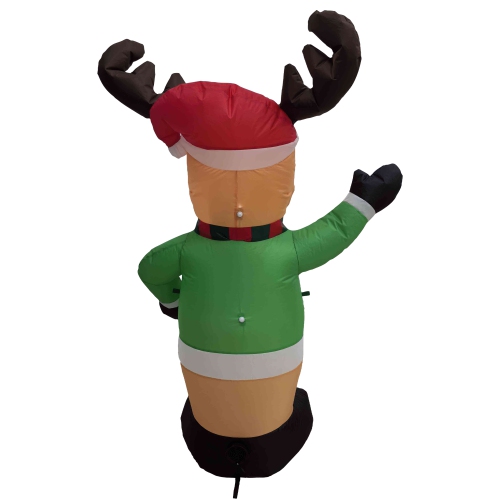 Lighted Inflatable Moose Outdoor Christmas Decoration - 4.25'