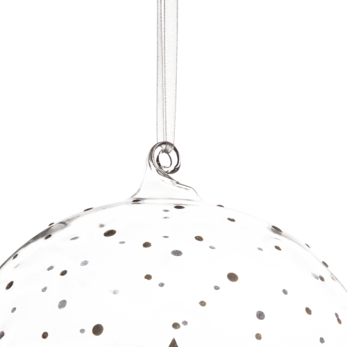 Deer Family in Snow Glass Globe Christmas Ornament - 4.75"