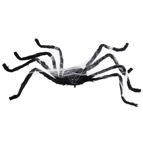 Animated Walking Spider with Lights and Sound Halloween Decoration - 24"