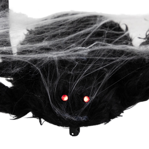 Animated Walking Spider with Lights and Sound Halloween Decoration - 24"