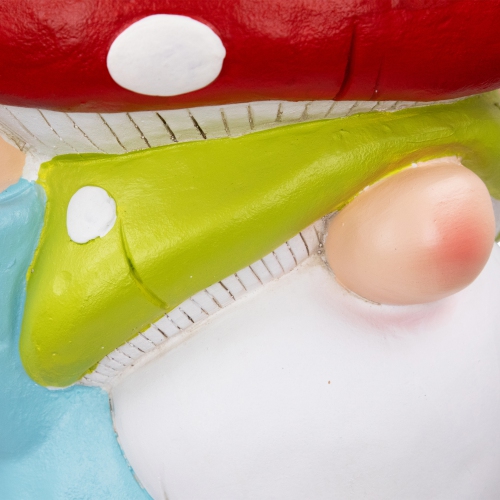 Gnome Mushroom Outdoor Garden Plant Stand - 12.25"