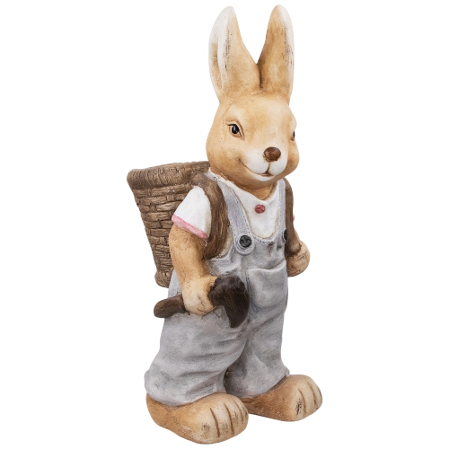 Boy Rabbit Outdoor Easter Garden Planter - 19.25"