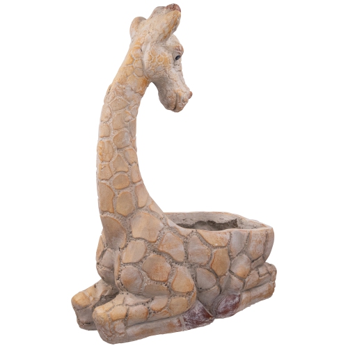 Giraffe Outdoor Ceramic Garden Planter - 17"