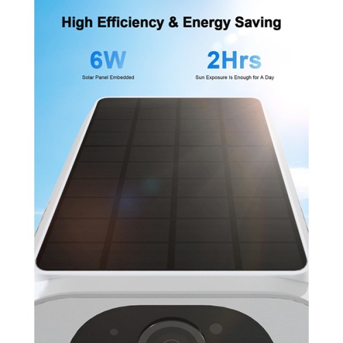 ANRAN Camera Surveillance Exterieur with Embedded Solar Panel Solar Security Camera