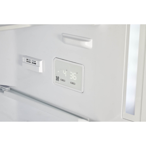 Classic Retro d'unique électroménagers de 24 po et 12 pi3. avec Réfrigérateur à congélateur inférieur sans givre de Retro Frost, noir mat