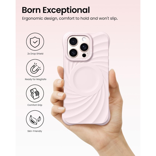 ORNARTO Vortuxe Designed for iPhone 16 Pro Case, [Compatible with MagSafe Military-Grade Drop Protection] Liquid Silicone Phone 16 Pro Case Cover