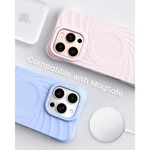 ORNARTO Vortuxe Designed for iPhone 16 Pro Case, [Compatible with MagSafe Military-Grade Drop Protection] Liquid Silicone Phone 16 Pro Case Cover