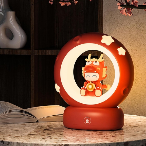 YOULIGHTS Dragon Kids Night Light, Animal Nightlamp, Cute Loong Nightlight, Rechargeable Dragon Lamp Desk Lamp With Touch Control, 1200Ma Night Light Kids for Baby Bedroom Gifts