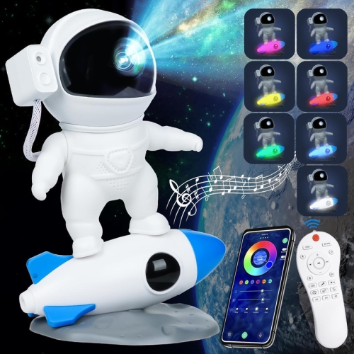YOULIGHTS  Night Light Astronaut Galaxy Projector, Cool Trendy Item, Starry Sky Nebula Light Led Light, Suitable for Bedroom Ceiling Room Decoration
