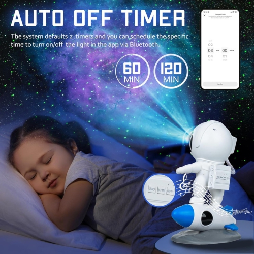 YOULIGHTS Night Light Astronaut Galaxy Projector, Cool Trendy Item, Starry Sky Nebula Light LED Light, Suitable for Bedroom Ceiling Room Decoration