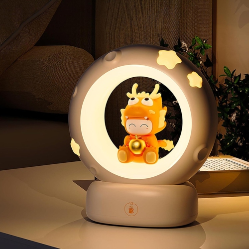 YOULIGHTS Dragon Kids Night Light, Animal Nightlamp, Cute Loong Nightlight, Rechargeable Dragon Lamp Desk Lamp With Touch Control, 1200Ma Night Light Kids for Baby Bedroom Gifts