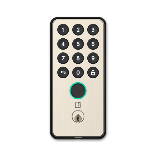 igloohome Deadbolt Go Smart Lock (Satin Nickel) w/Fingerprint, Digital Keys, Remote PIN Codes, Apple Watch & Alexa w/WiFi Bridge (Sold Separately) -