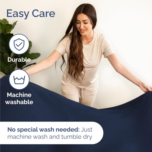 Ensemble de draps 3 pièces pour lit simple -Comfy Breathable & Cooling Sheets - draps Hotel Luxury -poches profondes, Easy-Fit, draps extra-doux et