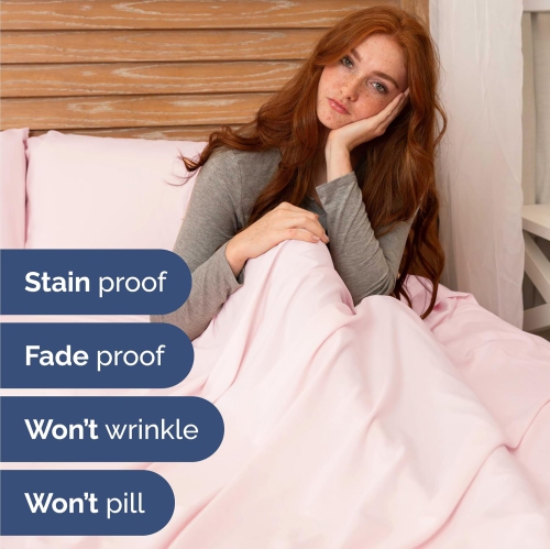 Twin Size 3 Piece Sheet Set - Comfy Breathable & Cooling Sheets - Hotel Luxury Bed Sheets-Deep Pockets, Easy-Fit, Soft & Wrinkle Free Sheets -