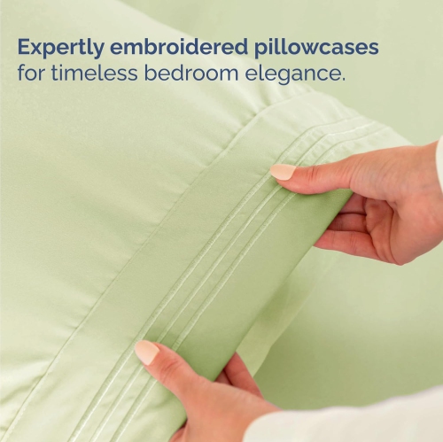 Twin Size 3 Piece Sheet Set-Comfy Breathable & Cooling Sheets - Hotel Luxury Bed Sheets -Deep Pockets, Easy-Fit, Soft & Wrinkle Free Sheets- Light