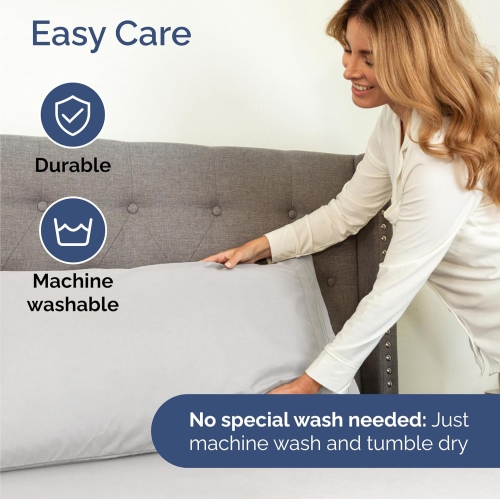 Ensemble de draps 4 pièces pour lit double - Comfy Breathable & Cooling Sheets - draps Hotel Luxury - poches profondes, Easy-Fit, draps doux et sans