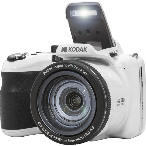 KODAK PIXPRO AZ425-BK 20MP Digital Camera 42X Optical Zoom 24mm Wide Angle Lens 1080P Full HD Video 3" LCD Vlogging Camera Plus a Bonus Microfiber