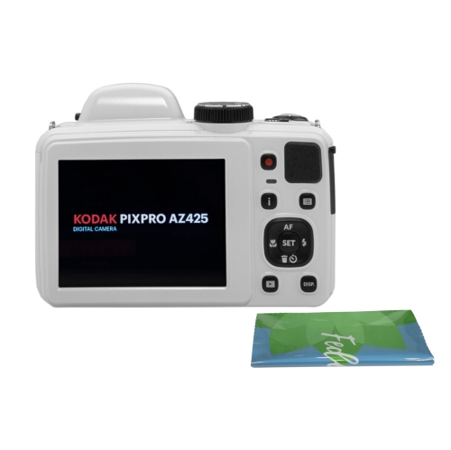 KODAK PIXPRO AZ425-BK 20MP Digital Camera 42X Optical Zoom 24mm Wide Angle Lens 1080P Full HD Video 3" LCD Vlogging Camera Plus a Bonus Microfiber