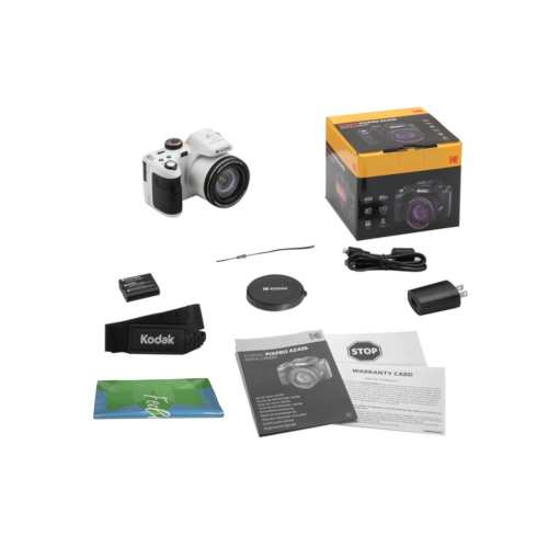 KODAK PIXPRO AZ425-BK 20MP Digital Camera 42X Optical Zoom 24mm Wide Angle Lens 1080P Full HD Video 3" LCD Vlogging Camera Plus a Bonus Microfiber