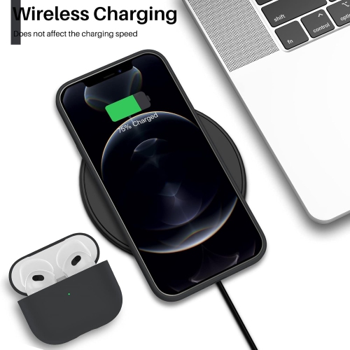 ORNARTO Compatible with iPhone 12 Case 6.1 and iPhone 12 Pro Case, Slim Liquid Silicone 3 Layers Full Covered Soft Gel Rubber Case Cover 6.1