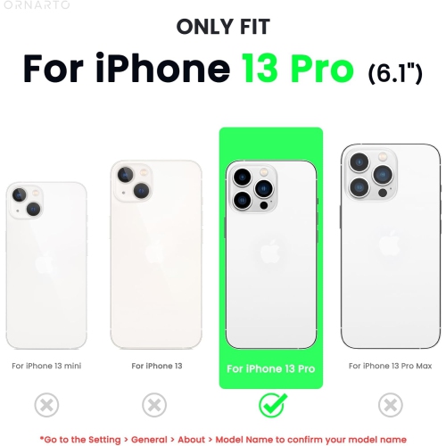 ORNARTO Compatible with iPhone 13 Pro Case 6.1, Slim Liquid Silicone 3 Layers Full Covered Soft Gel Rubber Case Cover 6.1 inch-Clover Green