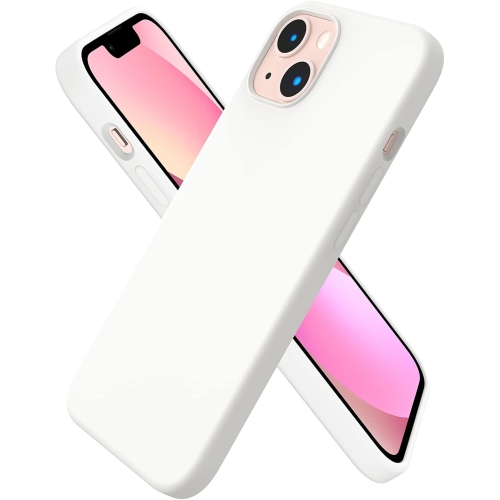 ORNARTO compatible avec l’étui iPhone 13 6,1, Slim Liquid silicone 3 couches, étui souple entièrement recouvert en caoutchouc de gel,